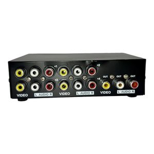 Panlong 2/4 Port Video Audio Switch AV Switch